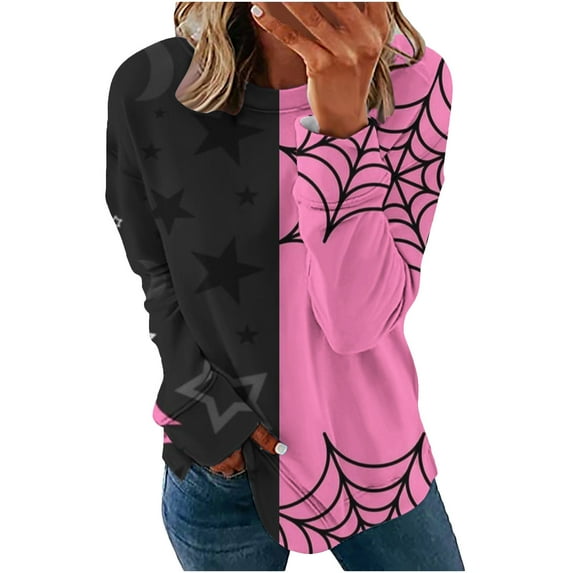 Dyegold Distressed Sweater Ladies Green Crewneck Sweatshirt Hall-oween Sweatshirt Women Work Office Fleece Christmas Cute Hall-oween Sweatshirt My Orders