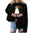 thumbnail image 1 of Dyegold Fall Sweatshirts For Women Graphic Halloween Sweatshirt Pumpkin Graphic Pullover Tops Cute Crewneck Halloween Shirts, 1 of 5