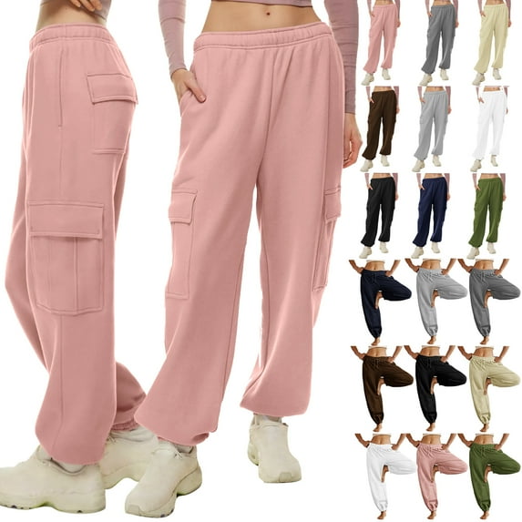 Dyegold Fleece Sweatpants Women Ladies Orange Pants Fall Clothes For Women 2023 Y2K Clothes Plus Size Workout Sweat Pants Women My Orders