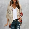 thumbnail image 1 of Dyegold Kimonos For Women Boho Floral Print Lightweight Cardigans 3/4 Sleeve Open Front Summer Beach Plus Size Cover Ups Top, 1 of 5