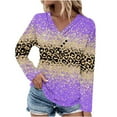 thumbnail image 1 of Dyegold Flowy Tops For Women Ladies Cute Comfy Henley Tunics Loose Blouses For Women Womens Winter Tops Cotton Linen Plus Size ​Christmas ​Womens Business Attire ​Deals, 1 of 5