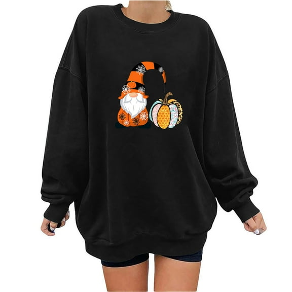 Dyegold Halloween Long Sleeve Shirts For Women Teen Girls Sweat Shirts Fall Sweaters Fall Outfits Oversized ​Christmas ​Women Graphic Sweatshirts ​Online Shopping
