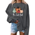 thumbnail image 1 of Dyegold Halloween Women Sweatshirt Savings Plus Size Long Sleeve Pullover Tops Fall Ladies Casual Pumpkin Shirts Graphic Teen Girls Vintage Sweaters Oversized Sweatshirt Hoodies Crewneck Shirts, 1 of 4