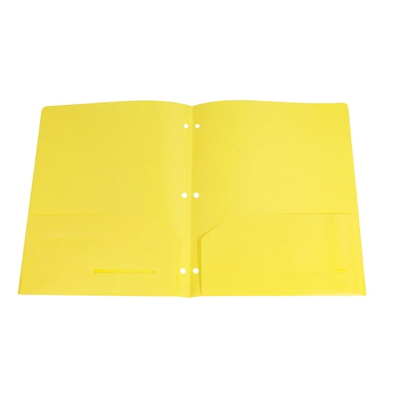 Dyegold Heavy Duty Plastic Pocket Folder Letter Size Document File Holder with Business Card Slot Colorful Water Resistant Organizer for School Office Home