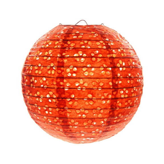 Dyegold Hollow Paper Lantern with Intricate Cutout Design Traditional Folk Craft for Wedding Party Cultural Event Home Decoration