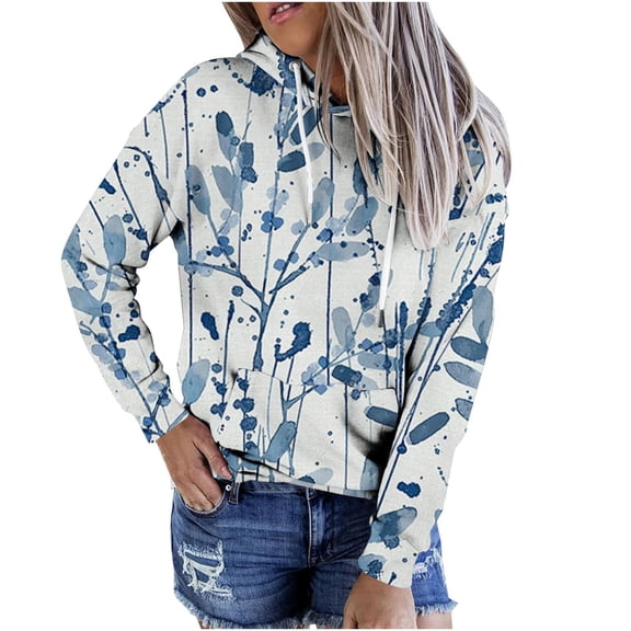 Dyegold Hoodies For Women Teen Girl Cute Fall Fashion 2023 Hooded Sweatshirts Casual Loose Tie Dye Ombre Pullover Tops Shirt