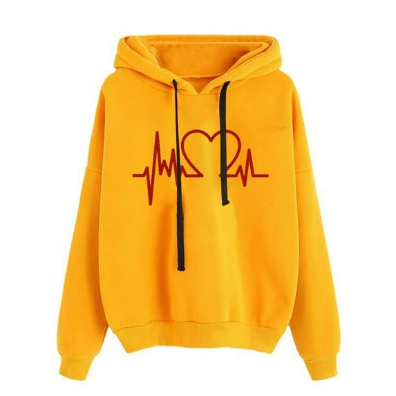 Dyegold Hoodies For Women Teen Girls Cute Funny Graphic Sweatshirts Casual Loose Long Sleeve Hooed Pullover Tops With Pocket