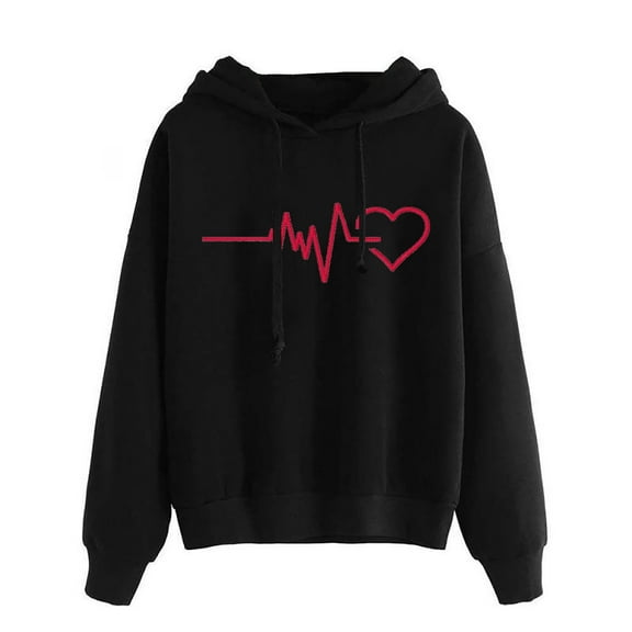 Dyegold Hoodies For Women Teen Girls Cute Funny Graphic Sweatshirts Casual Loose Long Sleeve Hooed Pullover Tops With Pocket
