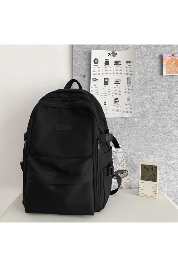 Japanese Style Large Capacity Nylon Shoulder Backpack with Trendy Design for Everyday Commuting and Casual Outings