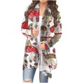 thumbnail image 1 of Dyegold Lightweight Cardigans For Women Dressy Casual Floral Print Vintage Sweaters Long Sleeve Drape Open Front Outwear, 1 of 7