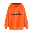 thumbnail image 1 of Dyegold Lightweight Hoodies For Women Clearance Sales Winter Hoodie Plus Size Comfy Graphic Teen Girls Sweater Hooded Heart Print Sweatshirt Trendy Ladies Shirts Fleece Casual Long Sleeve Clothes, 1 of 5