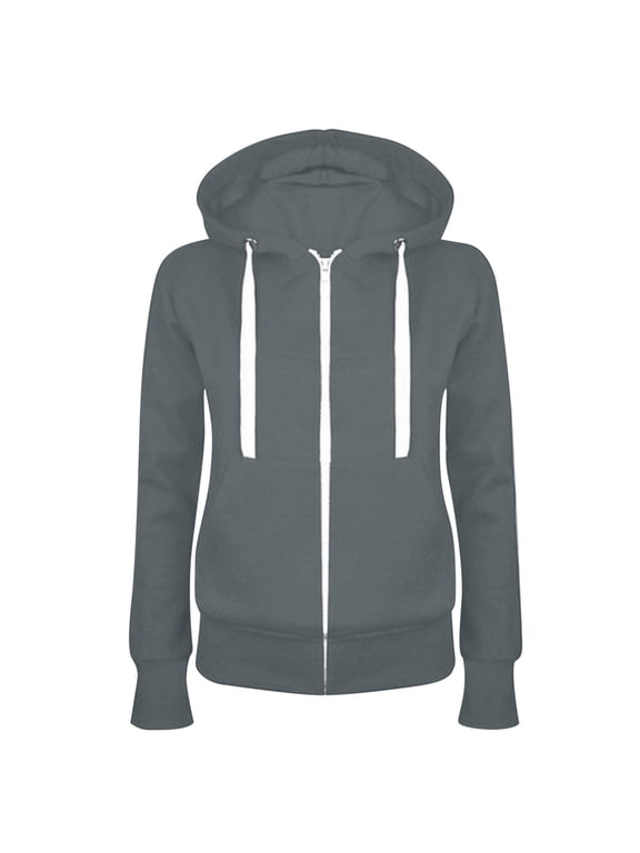 Dyegold Lightweight Zip Up Hoodie Women Oversized Sweatshirt Long Sleeve Hooded Y2k Jacket Plus Size Fall 2023 Plain Hoodies