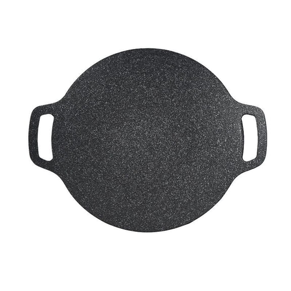 Dyegold Non Stick Stone Grill Pan Multi Griddle with Handle for BBQ Steak Pancake Induction Compatible Large Capacity 12 Inch