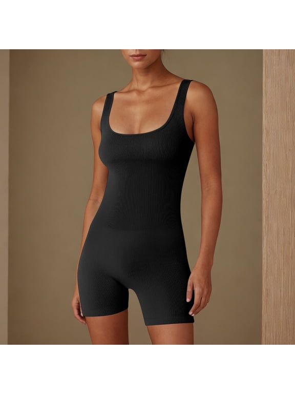 Dyegold One Piece Jumpsuits For Women Sleeveless Seamless Workout Bodycon Summer Bodysuit Rompers Unitard Yoga Outfits 2026