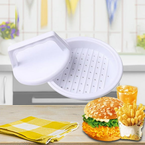 Dyegold Plastic Hamburger Multifunctional Meat Press Non-Stick Detachable Patty Mould for Stuffed Burger Grilling Kitchen Tool