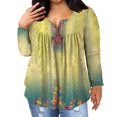 thumbnail image 1 of Dyegold Plus Size Long Sleeve Tops Teen Girls Plus Size Tops For Women Fall Plus Size Tops For Women Dressy Y2K Clothes Plus Size ​Loose Fit Blouses ​Womens Fall Blouses ​Online Shopping, 1 of 6