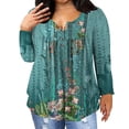 thumbnail image 1 of Dyegold Plus Size Tops For Women Dressy Teen Girls Women's Long Sleeve Blouses Plus Size Summer Tops For Women Fall Outfits Oversized ​Loose Fit Blouses ​Fall Blouses For Women ​Online Shopping, 1 of 6