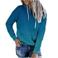 thumbnail image 1 of Dyegold Pullover Hoodies For Women Casual Long Sleeve Ombre Tie Dye Hooded Sweatshirt Loose Drawstring Hoodie With Pockets, 1 of 4