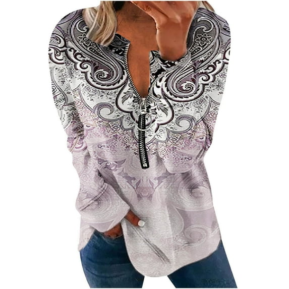 Dyegold Pullover Sweatshirts For Women My Orders Workout Y2k Fleece Work Hoodie Half Zip Oversized Plus Size Shirts Comfy Teen Girls Jacket Casual Winter Tops Cropped Floral Vintage Pullover Sweater