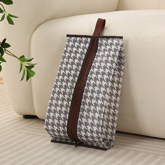 Dyegold Shoe Storage Bag Transparent Semi Portable Zipper Boot Keeper Protector Foldable for Long Short Shoes and Closet Organization