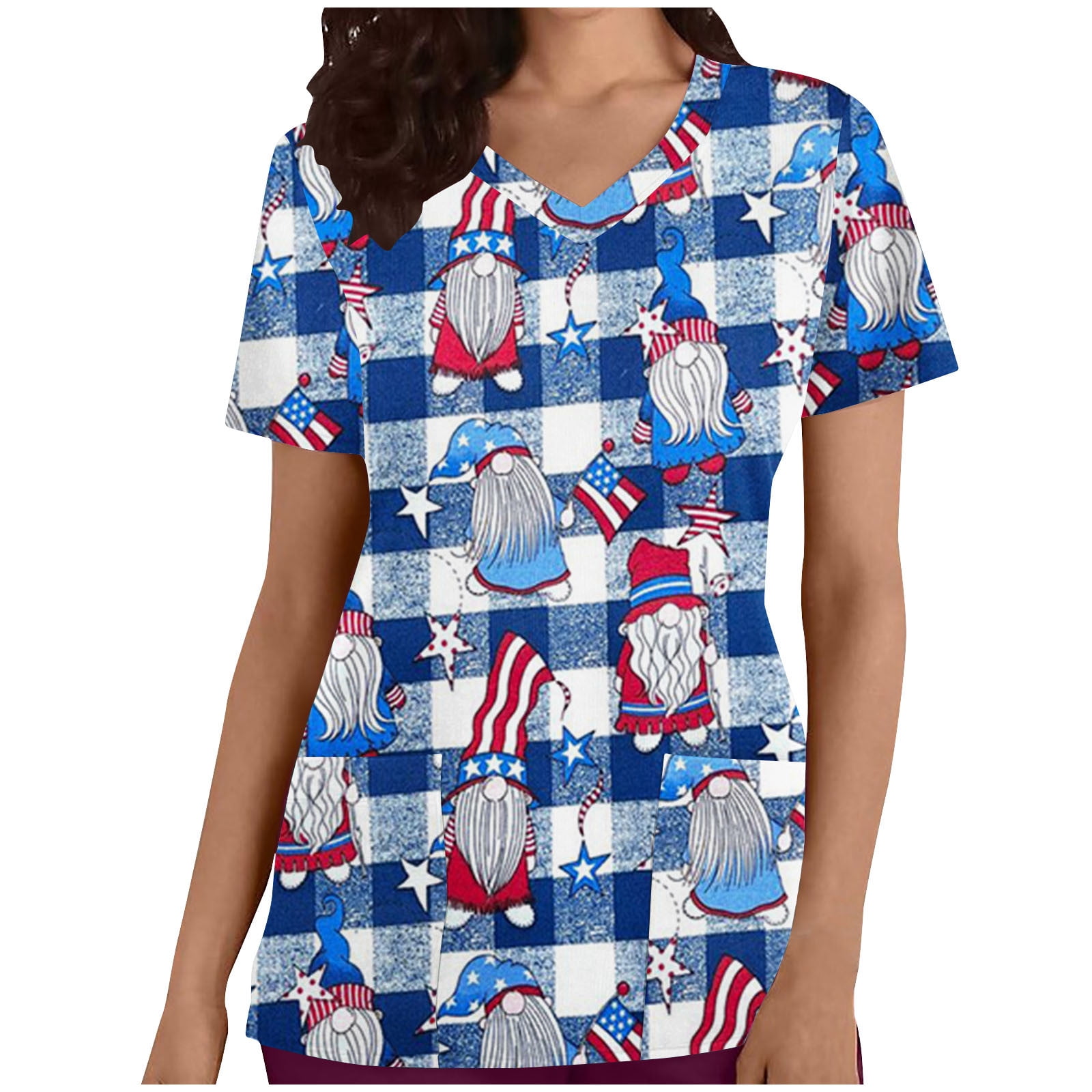 Dyegold American Flag Tank Tops Womens Patriotic Shirt USA Flag