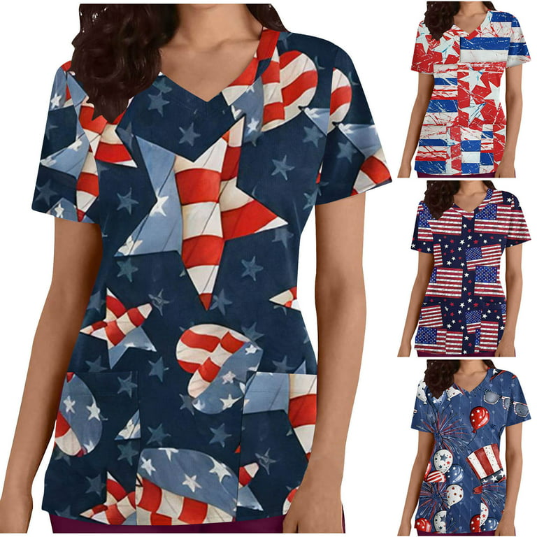 Dyegold American Flag Tank Tops Womens Patriotic Shirt USA Flag