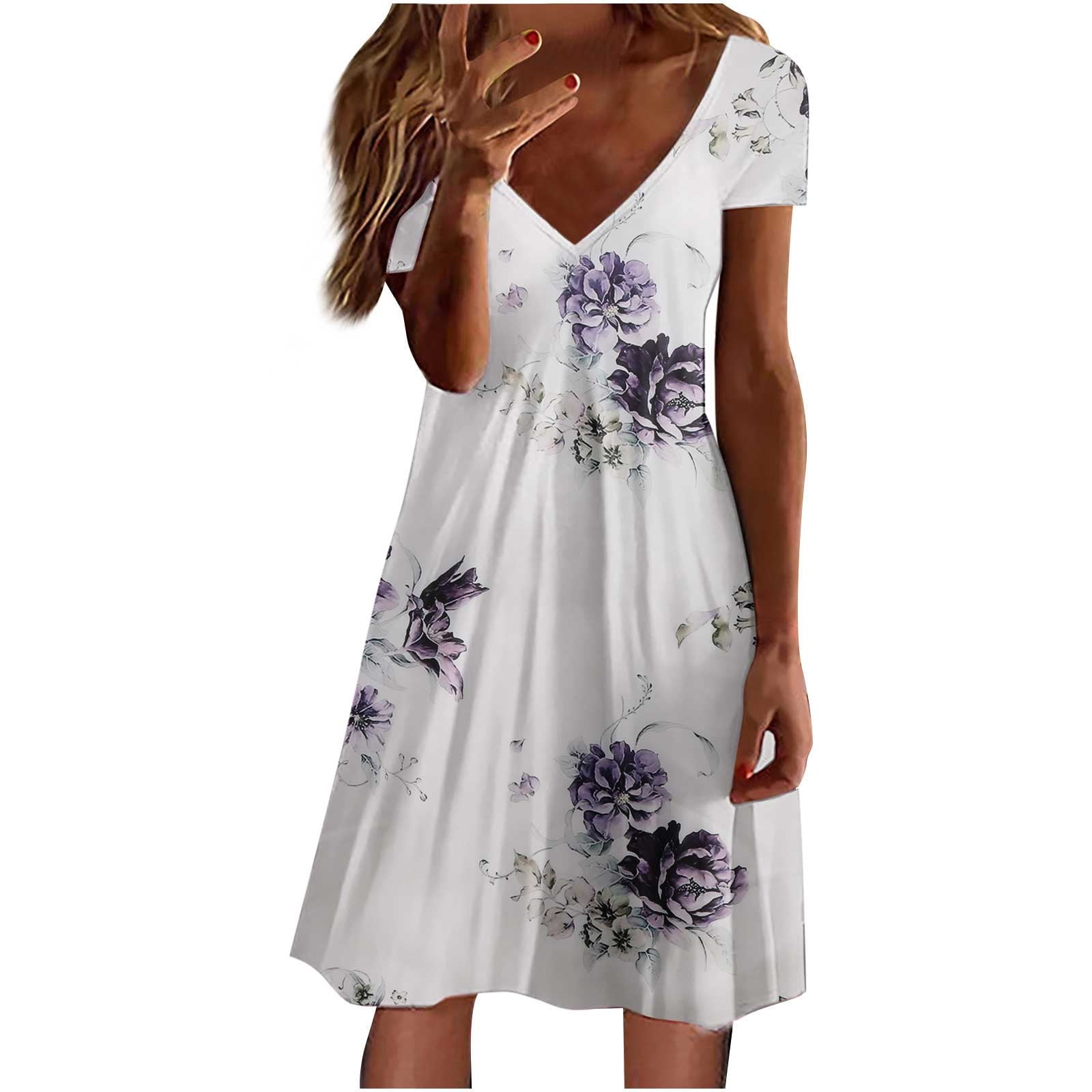 Dyegold Sundresses for Women Casual Summer - Beach Dresses for Women ...
