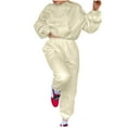 thumbnail image 1 of Dyegold Sweat Suits For Womens 2 Piece Ladies Summer Outfits For Women 2025 Trendy Women Track Suits 2 Piece Set Fluffy Fleece Oversized 2026 Christmas Travel Sets For Women Clothes, 1 of 6