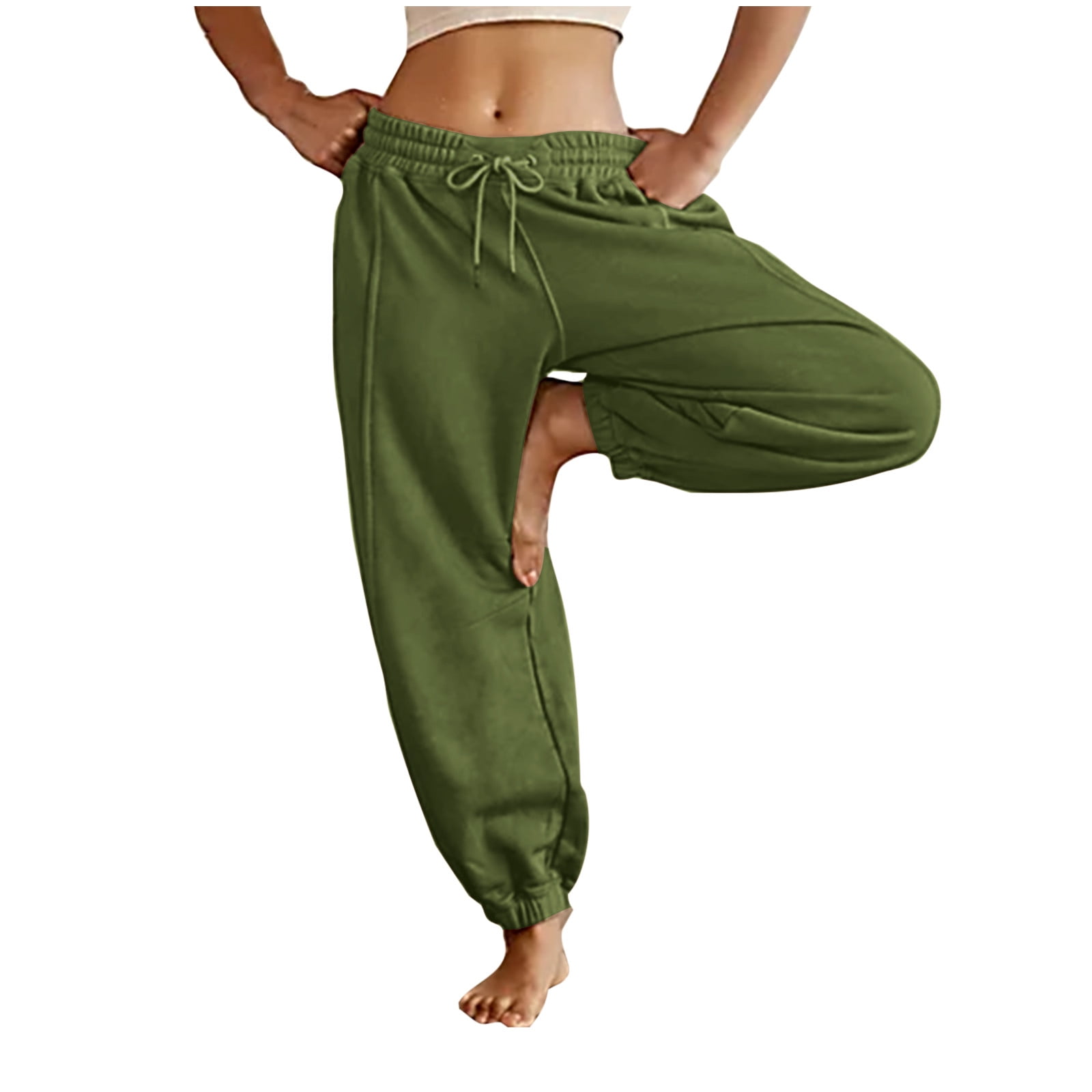 Dyegold Sweatpants For Tall Women Teen Girls Cargo Sweatpants For