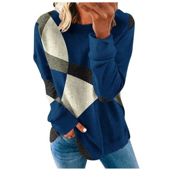 Dyegold Sweatshirt For Women Flash Deals Comfy Y2k Winter Tops Teen Girls Western Graphic Sweater Vintage Geometric Pullover Fleece Oversized Jacket Hoodie Workout Ladies Plus Size Sweatshirt Shirts