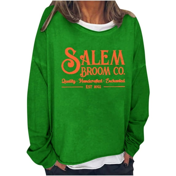 Dyegold Sweatshirt Womens Teen Girls Casual Comfy Crew Neck Tunics Womens Tops Womans Shirts Fleece Winter Holiday Halloween Long Sleeve Tunic Tops For Women Womens $15 & Under