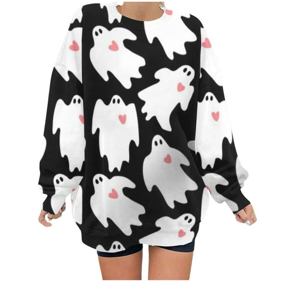 Dyegold Sweatshirts For Women Ladies Womens Crewneck Hoodies For Women Work Office Sport Long Sleeve Halloween Tops Women Sweater My Orders