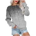 thumbnail image 1 of Dyegold Sweatshirts For Women Loose Fit Vintage Floral Print Long Sleeve T Shirts Fall Fashion 2023 Pullover Tops Sweaters, 1 of 6