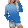 thumbnail image 1 of Dyegold Sweatshirts for Teen Girls Womens Long Sleeve Crew Neck Ombre Pullover Tops Hoodies Casual Loose Gradient Sweaters T Shirts, 1 of 5