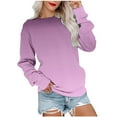 thumbnail image 1 of Dyegold Sweatshirts for Teen Girls Womens Long Sleeve Crew Neck Ombre Pullover Tops Hoodies Casual Loose Gradient Sweaters T Shirts, 1 of 7