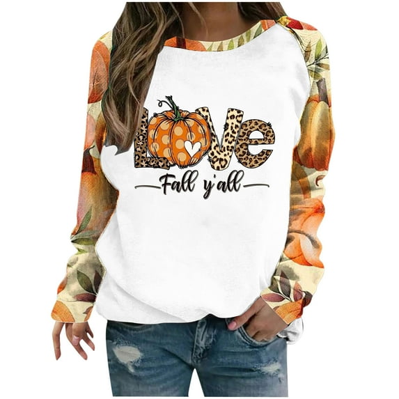 Dyegold Thanksgiving Shirt Teen Girls Funny Graphic Ugly Pullover Tops Women Fall Clothes Fall Tops For Women Fall Outfits Holiday Halloween Women'S Fall Tops On-trend Low Spend