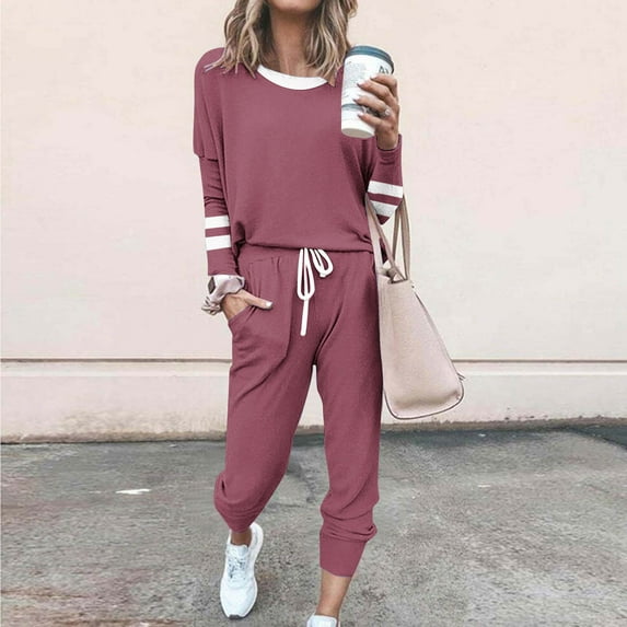 Dyegold Two Piece Lounge Set For Women Teen Girls Womens 2 Piece Suits Travel Outfits For Women Work Office Sport Fleece Two Piece Lounge Set For Women 2025