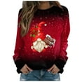 thumbnail image 1 of Dyegold Ugly Christmas Sweatshirt Women Savings Ladies Winter Cute Blouse Graphic Loose Teen Girls Shirts Novelty Merry Christmas Xmas Gnomes Hoodie Funny Crewneck Sweatshirt Plus Size Sweater, 1 of 5