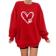 thumbnail image 1 of Dyegold Woman Sweatshirt Ladies Heart Print Graphic Pull Over Sweaters Womens Fall Tops For Women 2023 Trendy Fall Outfits Oversized ​Halloween ​Plain Sweatshirt Women ​Get It Today, 1 of 7