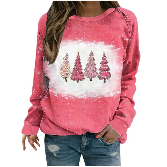 Dyegold Women Christmas Sweater Teen Girls Plus Size Cute Xmas Shirts Clearance Prime Casual Gnomes Sweatshirt Funny Fall Ugly Hoodies Holiday Long Sleeve Clothes Ladies Graphic Pullover Tops