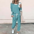 thumbnail image 1 of Dyegold Women Jogger Set Ladies Womens Suits 2 Piece Set Loungewear For Women Cotton Long Sleeve ​Christmas ​Women Fall Fashion 2023 ​My Orders, 1 of 5