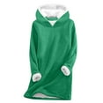 thumbnail image 1 of Dyegold Women'S Fleece Tops Warm Gnomes Casual Undershirt Teen Girls Thick Fluffy Tops Ladies Thanksgiving Graphic Shirts Long Sleeve Winter Loungewear Sweatshirt Sherpa Lined Pullover, 1 of 4