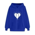 thumbnail image 1 of Dyegold Women'S Hooded Sweatshirt Online Shopping Oversized Casual Trendy Sweatshirt Teen Girls Comfy Heart Print Pullover Fleece Long Sleeve Hooded Shirts Winter Ladies Clothes Plus Size Hoodie, 1 of 4