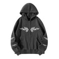 thumbnail image 1 of Dyegold Women'S Hoodies Ladies Trendy Sweatshirts Gothic Jacket Work Office Sport Pumpkin ​Christmas ​Black Zip Up Jacket ​My Orders, 1 of 5