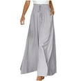 thumbnail image 1 of Dyegold Women's Flowy Split Wide Leg Pants High Waisted Yoga Pants Stretch Baggy Pants Boho Beach Plus Size Palazzo Pants, 1 of 6