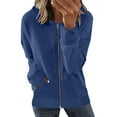 thumbnail image 1 of Dyegold Women's Oversized Zip Up Hoodies Sweatshirts Y2K Clothes Teen Girl Fall Fashion Casual Drawstring Jacket with Pocket, 1 of 5