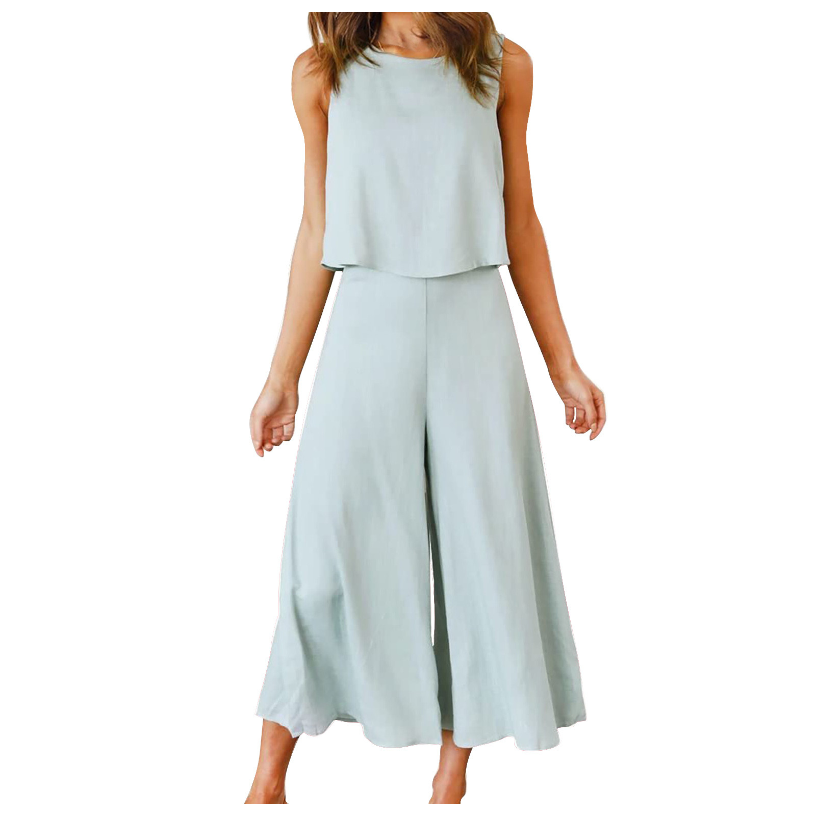 Dyegold Women s Summer 2 Piece Outfits Cotton Linen Lounge Sets Dyegold Women s Summer 2 Piece Outfits Cotton Linen Lounge Sets