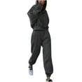 thumbnail image 1 of Dyegold Sweatsuits For Women Set 2 Piece Outfit Set Cropped Long Sleeve Hoodies Top Long Pants Tracksuit Lounge Joggers Sets, 1 of 6