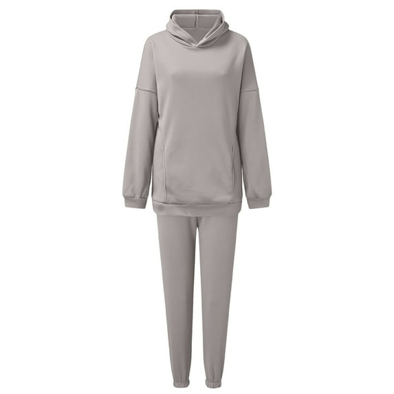 Dyegold Women's Two Piece Outfits Matching Sets Long Sleeve Hoodies Tops Pants Tracksuit Lounge Sets Teen Girls Sweatsuits