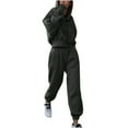 thumbnail image 1 of Dyegold Sweatsuits For Women Set 2 Piece Outfit Set Cropped Long Sleeve Hoodies Top Long Pants Tracksuit Lounge Joggers Sets, 1 of 6